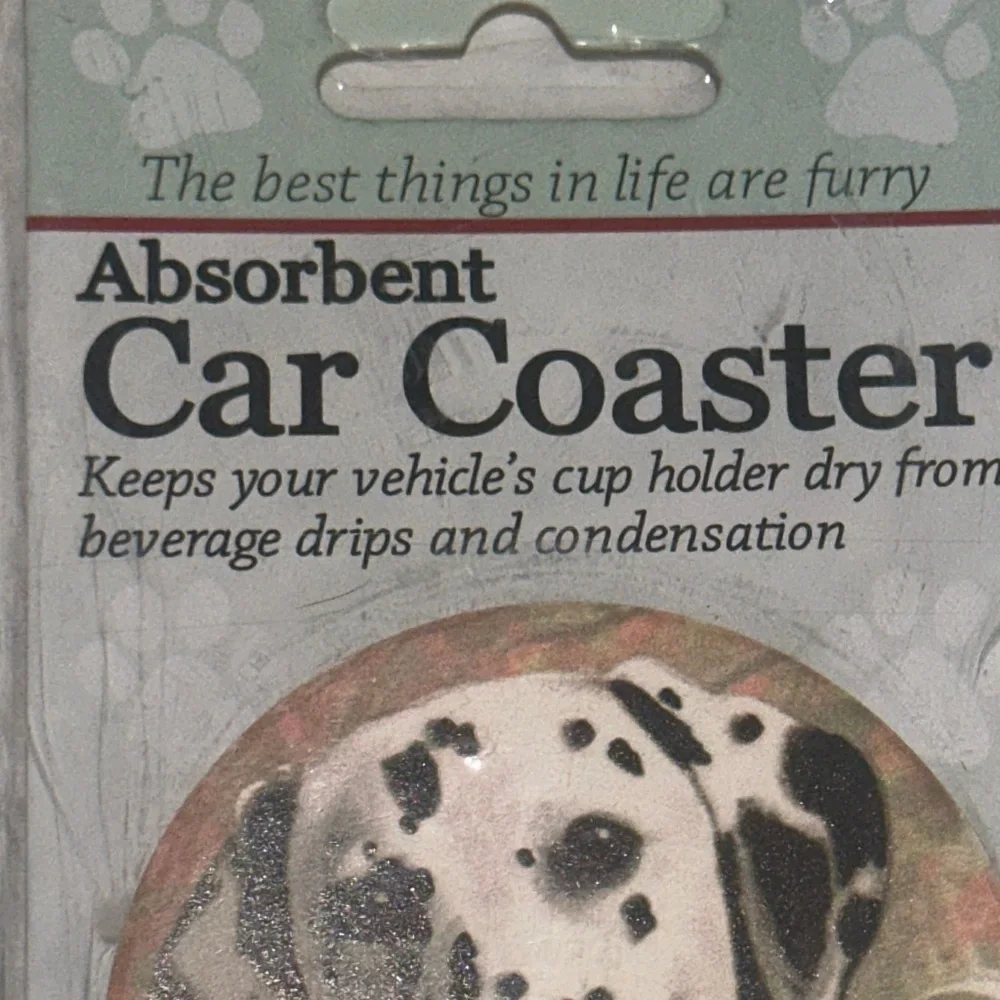Dalmatian Absorbent Car Coaster